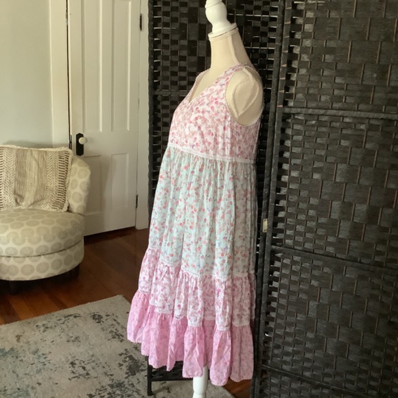 Love shack fancy boho floral dress with pockets xs excellent condition👗 - Picture 2 of 8